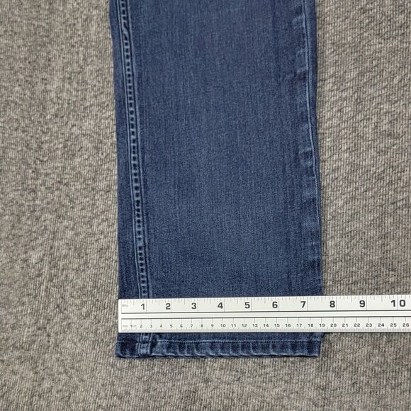 Paige Jeans Mens 36x28 Blue Transcend Federal Slim Straight Dark Wash Colman - Picture 8 of 14